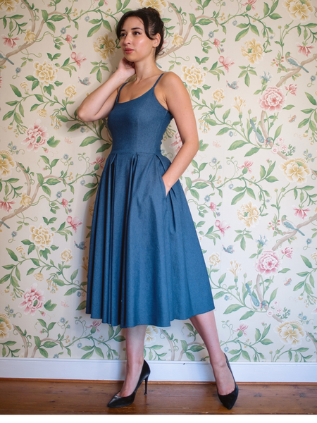 Priscilla Midi - Lightweight Denim