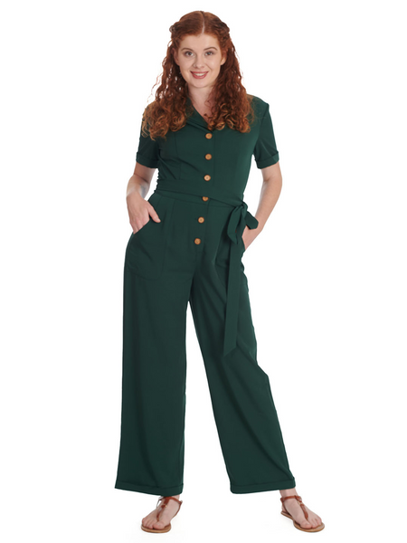 Emerald green jumpsuit australia sales