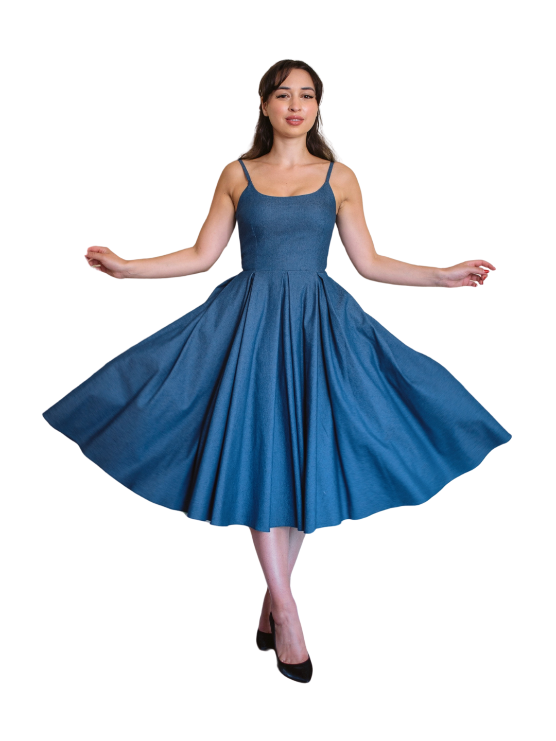 Priscilla Midi - Lightweight Denim