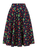 Cary Swing Skirt - Cherry