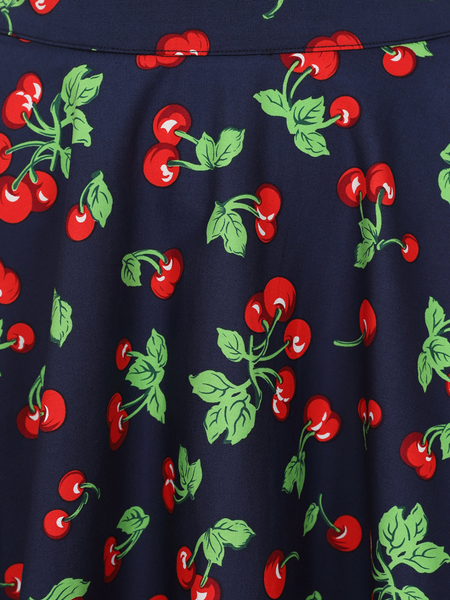 Cary Swing Skirt - Cherry