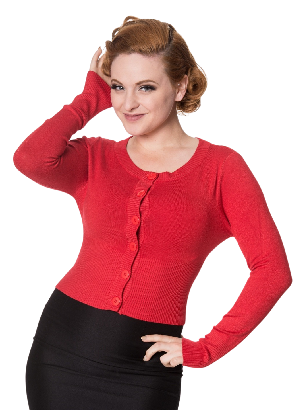 Dolly Cardigan - Red