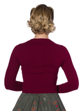 Dolly Cardigan - Burgundy