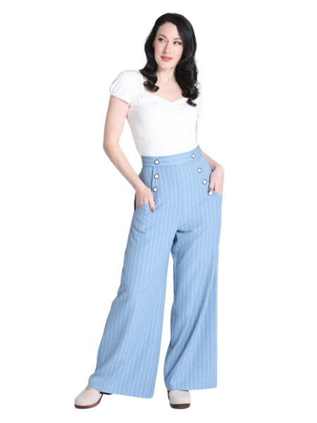 Caspian Swing Trousers - Blue