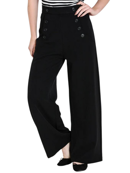 Carlie Swing Trousers - Black