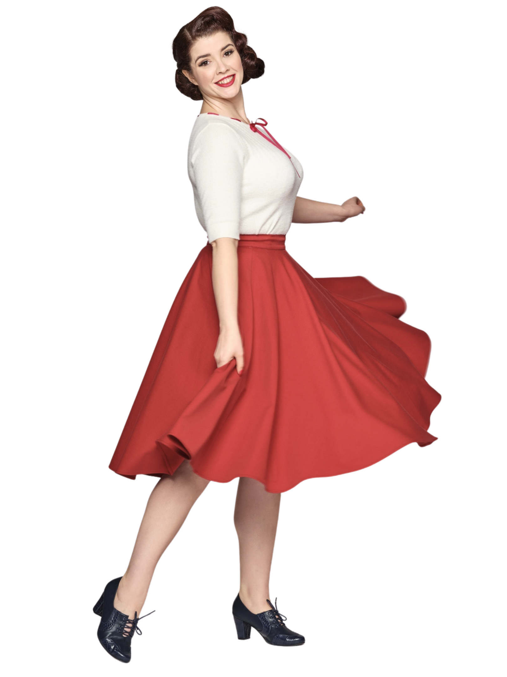 Milla Swing Skirt - Red