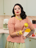 Narrow Lemon Heavy Carve Bangle - Duchess
