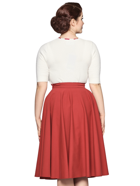 Milla Swing Skirt - Red