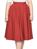 Milla Swing Skirt - Red