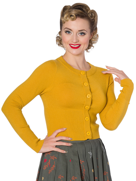 Dolly Cardigan - Mustard