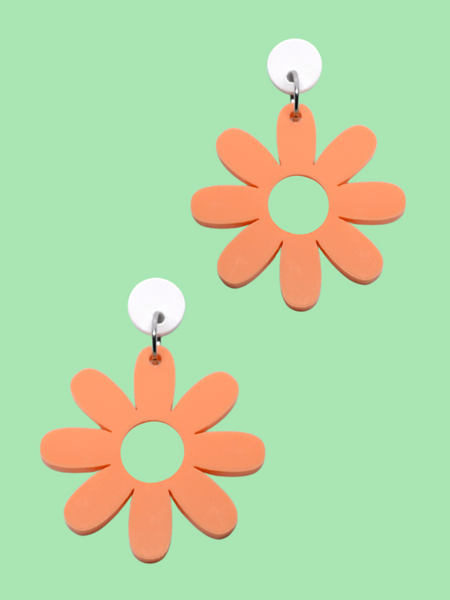 Daisy Drop Earrings - Sherbet