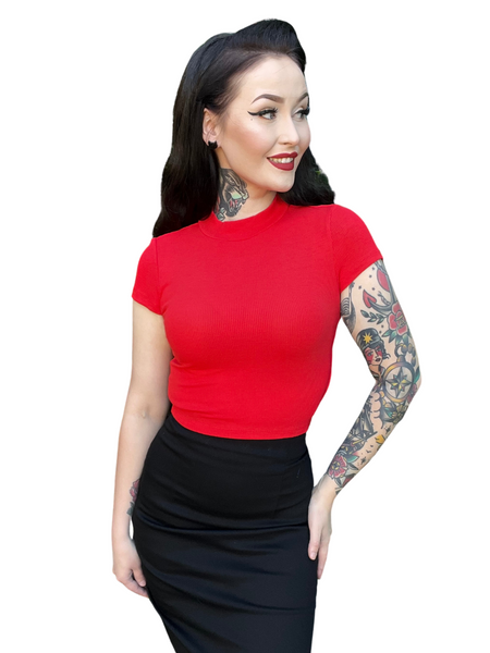 Emmi Cropped Tee - Watermelon