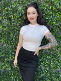 Emmi Cropped Tee - Ivory