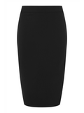 Polly Bengaline Pencil Skirt - Black