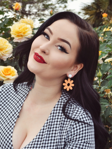 Daisy Drop Earrings - Sherbet