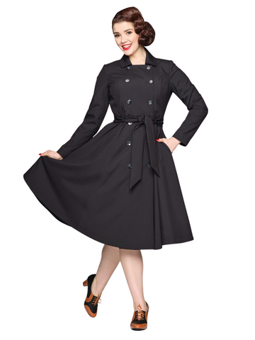 Korrina Trench Coat - Black