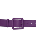 Lisa Square Buckle Belt - Purple