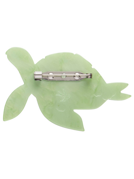 Green Turtle Brooch