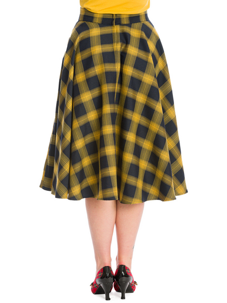 Sweet Check Skirt - Yellow