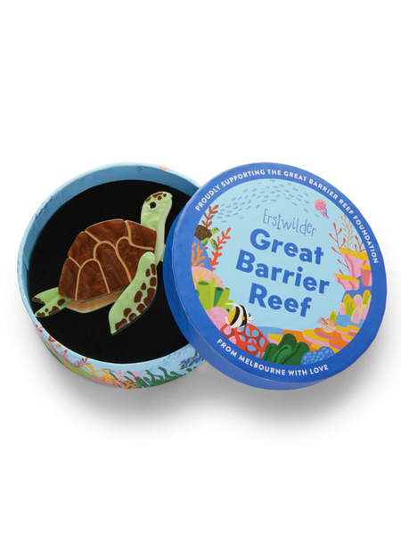 Green Turtle Brooch