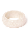Wide Frosted Pearls Bangle - Duchess