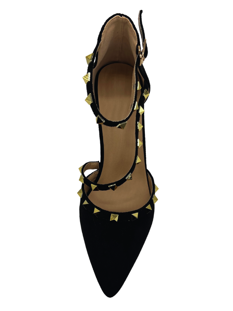 Suzette Studded Heels Black That Shop