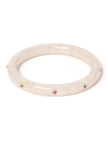 Narrow Frosted Gems Bangle