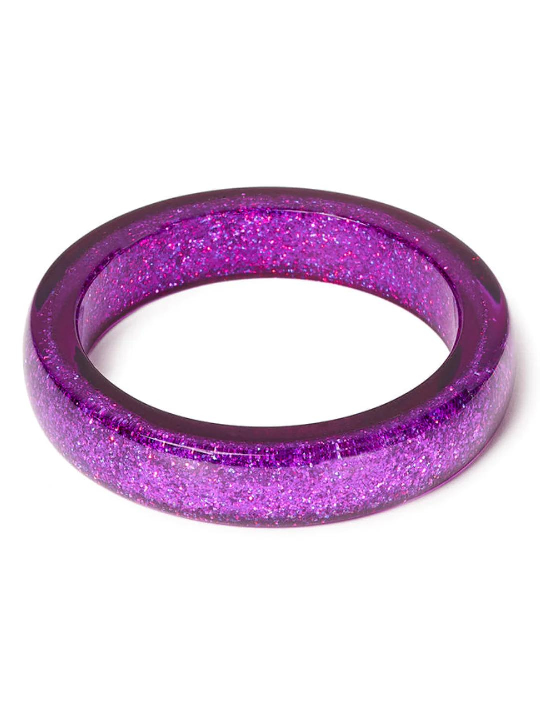 Purple Glitter Bangle - Duchess