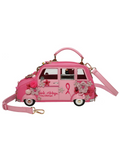 PRF London Cats & Corgis Floral Pink Taxi