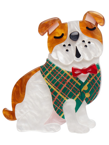 Barney the British Bulldog Brooch