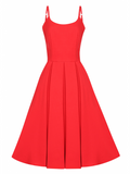 Priscilla Stretch Midi - Red