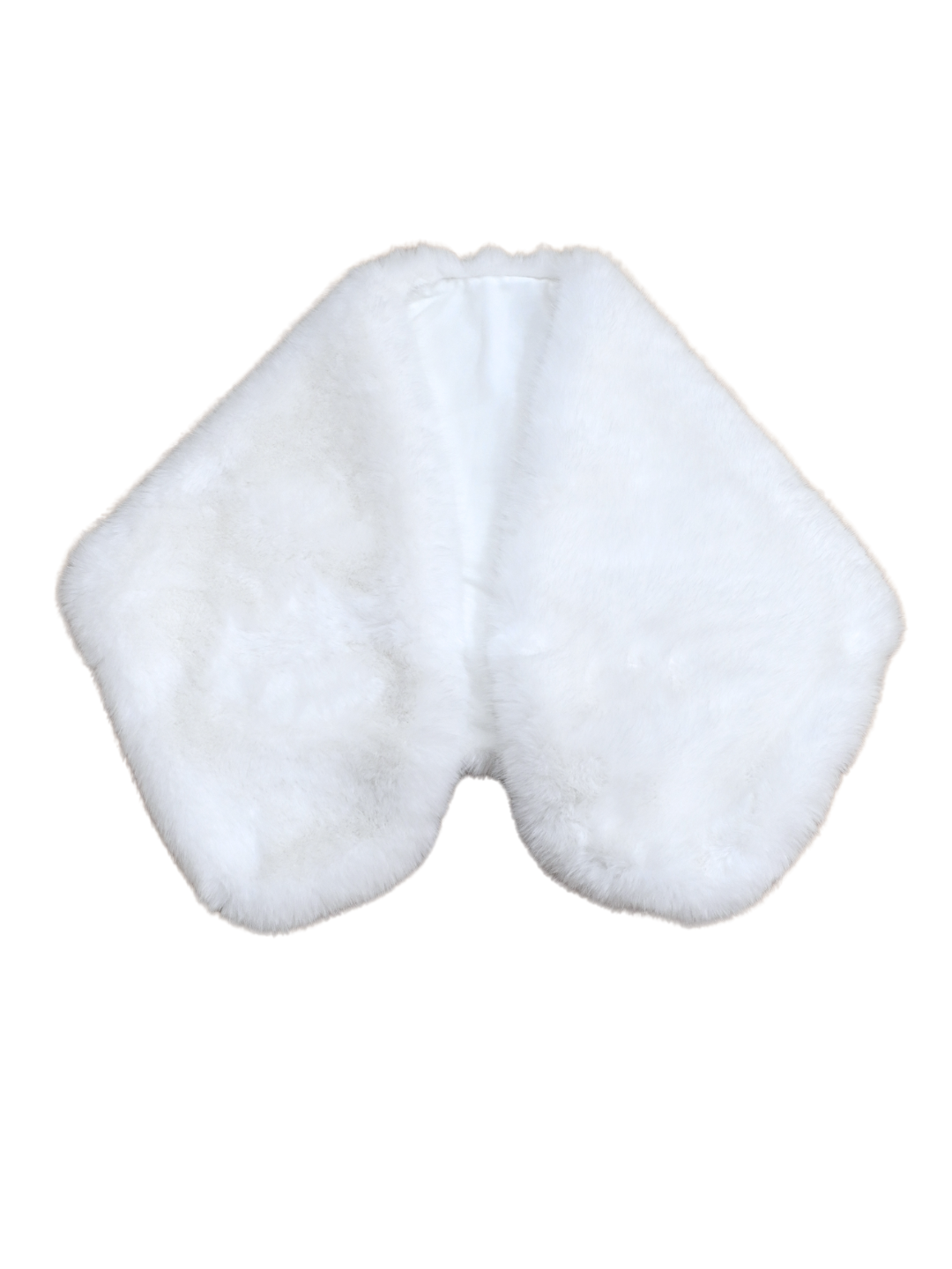 Mila Faux Fur Stole - White