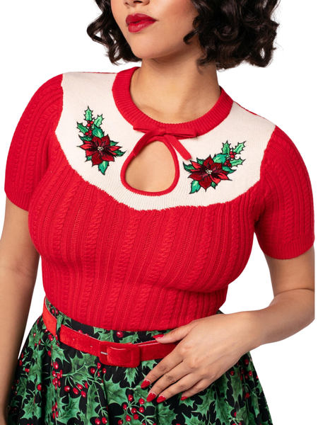 Poinsettia Top