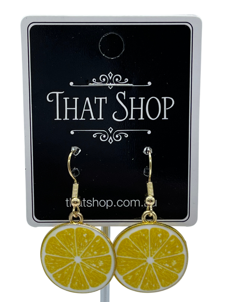 Lemon deals slice earrings