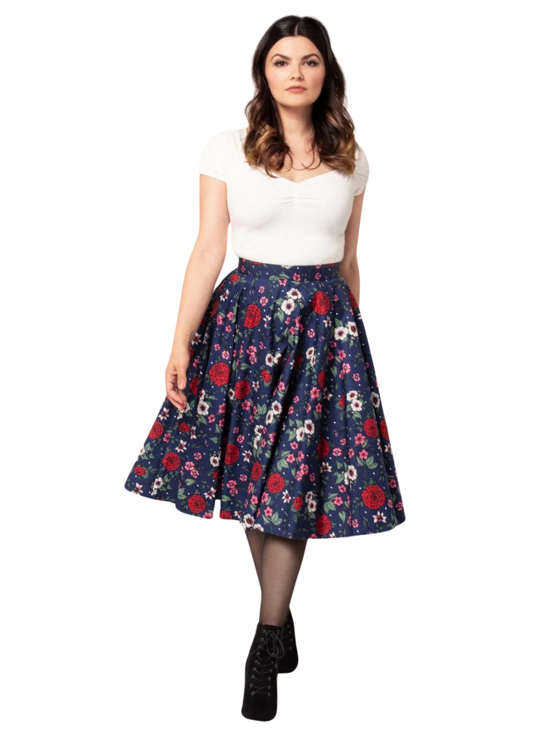 Camellia Swing Skirt