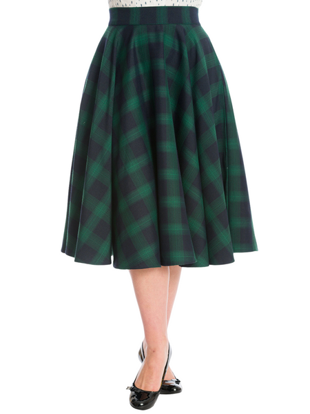 Sweet Check Skirt - Forest