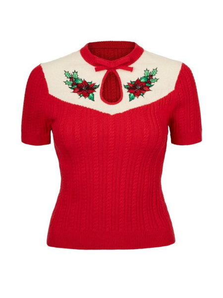 Poinsettia Top