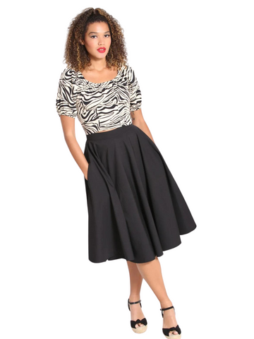 Abi 50's Skirt - Black