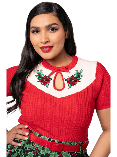 Poinsettia Top