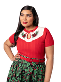 Poinsettia Top