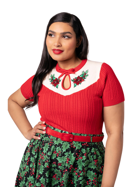 Poinsettia Top