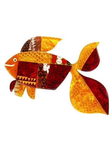 A Goldfish Named Silence Brooch