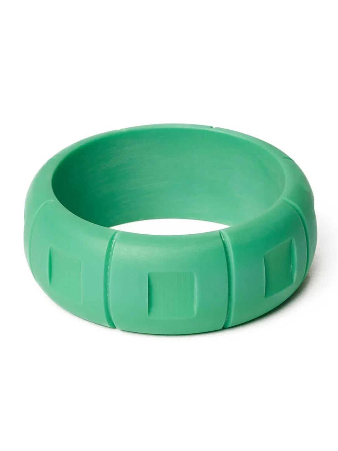 Wide Sea Glass Matte Bangle