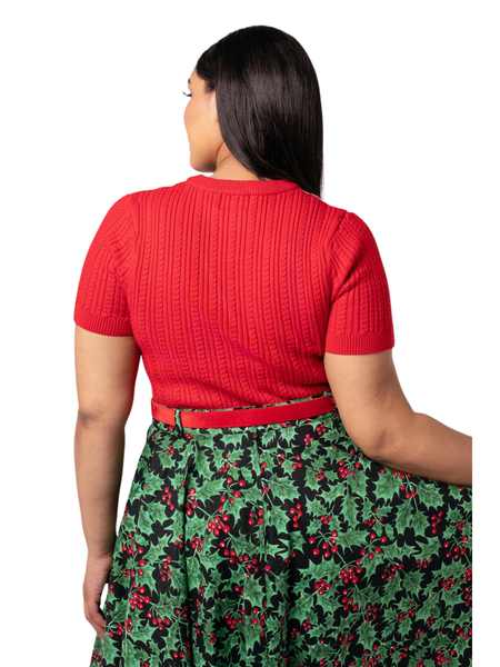 Poinsettia Top
