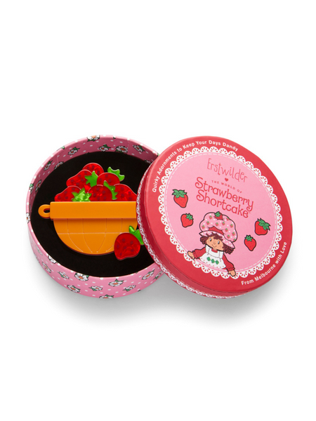 Strawberry Strolling Brooch