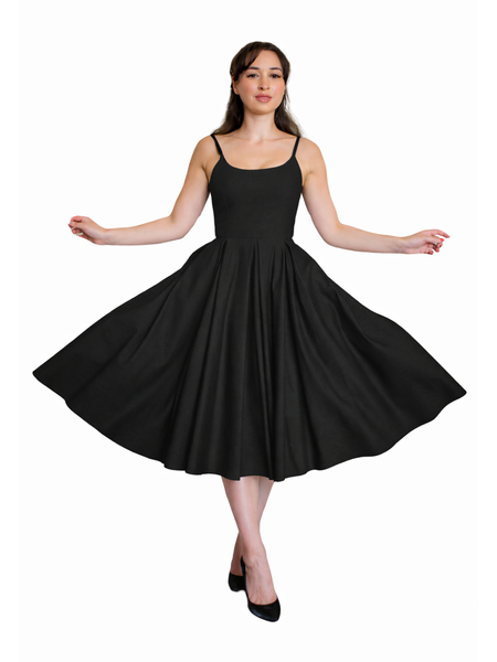 Priscilla Stretch Midi - Black