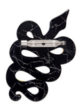 Yellow-Bellied Sea Snake Brooch