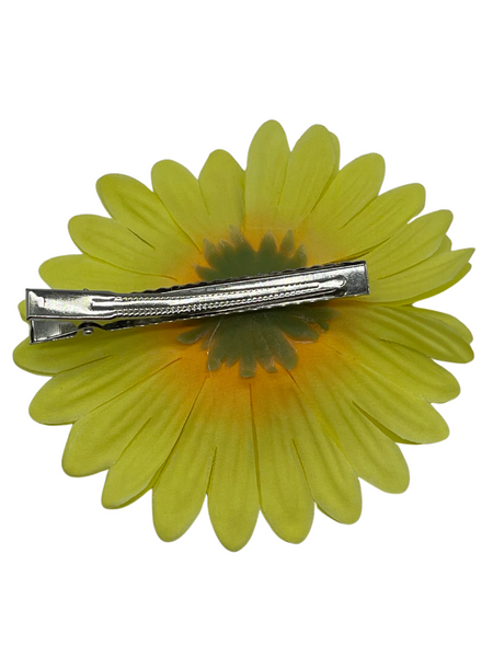 Gerbera Hair Flower - Lemon