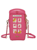 PRF London Cats & Corgis Floral Pink Telephone Box