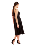Priscilla Stretch Midi - Black